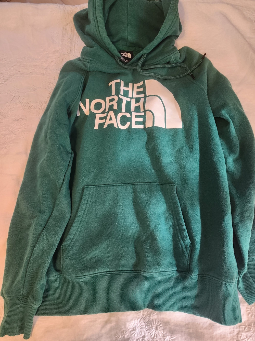 The North Face Teal Green Logo Pullover Hoodie